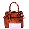 Medium Ostrich Print 3-Compartment 2-Way Satchel