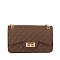 Quilt Embossed Jelly Candy Classic Shoulder Bag