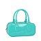 Glossy Top Handle Tote Satchel