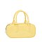 Glossy Top Handle Tote Satchel