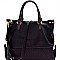 Woven Detail Large 2-Way Satchel MH-LH083