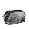 Silver Croc Crossbody Bag