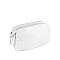 Silver Croc Crossbody Bag
