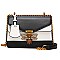 TQUEEN BEE ACCENT SHOULDER CROSSBODY BAG
