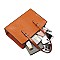 3 IN 1 CROCODILE PRINT SATCHEL CLUTCH SET