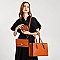 3 IN 1 CROCODILE PRINT SATCHEL CLUTCH SET