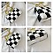 CHECKERED WEAVE CHAIN STRAP SHOULDER MESSENGER BAG