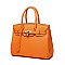2-Way Padlock Accent Structured Satchel