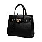 2-Way Padlock Accent Structured Satchel