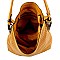 TWO WAY LASER CUT DETAIL HOBO BAG