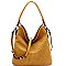 TWO WAY LASER CUT DETAIL HOBO BAG