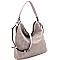 TWO WAY LASER CUT DETAIL HOBO BAG