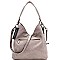 TWO WAY LASER CUT DETAIL HOBO BAG