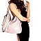 TWO WAY LASER CUT DETAIL HOBO BAG