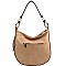 Braid Accent Large Hooked Single Strap Hobo Wallet SET