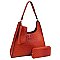 Ostrich Croc 3-in-1 Shoulder Bag