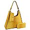 Ostrich Croc 3-in-1 Shoulder Bag