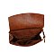 Braided Whipstitch Convertible Backpack Satchel