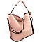 CHEVRON PATTERNED TASSEL ACCENT HOBO