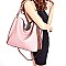 CHEVRON PATTERNED TASSEL ACCENT HOBO