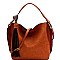 CHEVRON PATTERNED TASSEL ACCENT HOBO