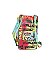 Multi Graffiti Print Crossbody Bag Cell Phone Purse
