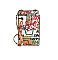 Multi Graffiti Print Crossbody Bag Cell Phone Purse