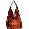 CROC-OSTRICH PRINT HOBO WALLET SET
