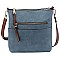 Fashion Zippered Pocket Crossbody Bag