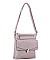 TEXTURED LEATHER SMOOTH ENVELOPE DESIGN CROSSBODY BAG