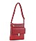TEXTURED LEATHER SMOOTH ENVELOPE DESIGN CROSSBODY BAG