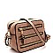 MULTI-ZIP BOXY CROSSBODY SHOULDER BAG