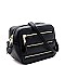 MULTI-ZIP BOXY CROSSBODY SHOULDER BAG