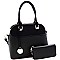 3 COMPARTMENT DOME SATCHEL