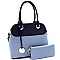 3 COMPARTMENT DOME SATCHEL