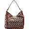 2 in 1 Single Strap Monogram Hobo Wristlet SET