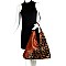 LEOPARD ACCENT TWO-WAY HOBO