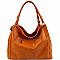 Tassel Accent Woven Large Hobo Wallet SET