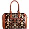 2 IN 1 LEOPARD PRINT BOSTON SATCHEL