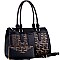 STRUCTURED 2 WAY MONOGRAM TOTE WALLET SET