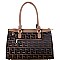 STRUCTURED 2 WAY MONOGRAM TOTE WALLET SET