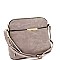Multi-Pocket Hardware Accent Dome-Shaped Cross Body
