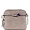 Dome Shaped Two-Tone Multi-Pocket Cross Body
