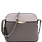 Dome Shaped Two-Tone Multi-Pocket Cross Body