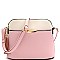 Dome Shaped Two-Tone Multi-Pocket Cross Body