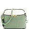 Dome Shaped Two-Tone Multi-Pocket Cross Body