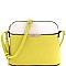 Dome Shaped Two-Tone Multi-Pocket Cross Body