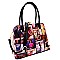 JEWEL-TOP FRAME MAGAZINE PRINT SATCHEL