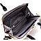 JEWEL-TOP FRAME MAGAZINE PRINT SATCHEL