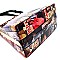 JEWEL-TOP MAGAZINE PRINT PATENT SATCHEL